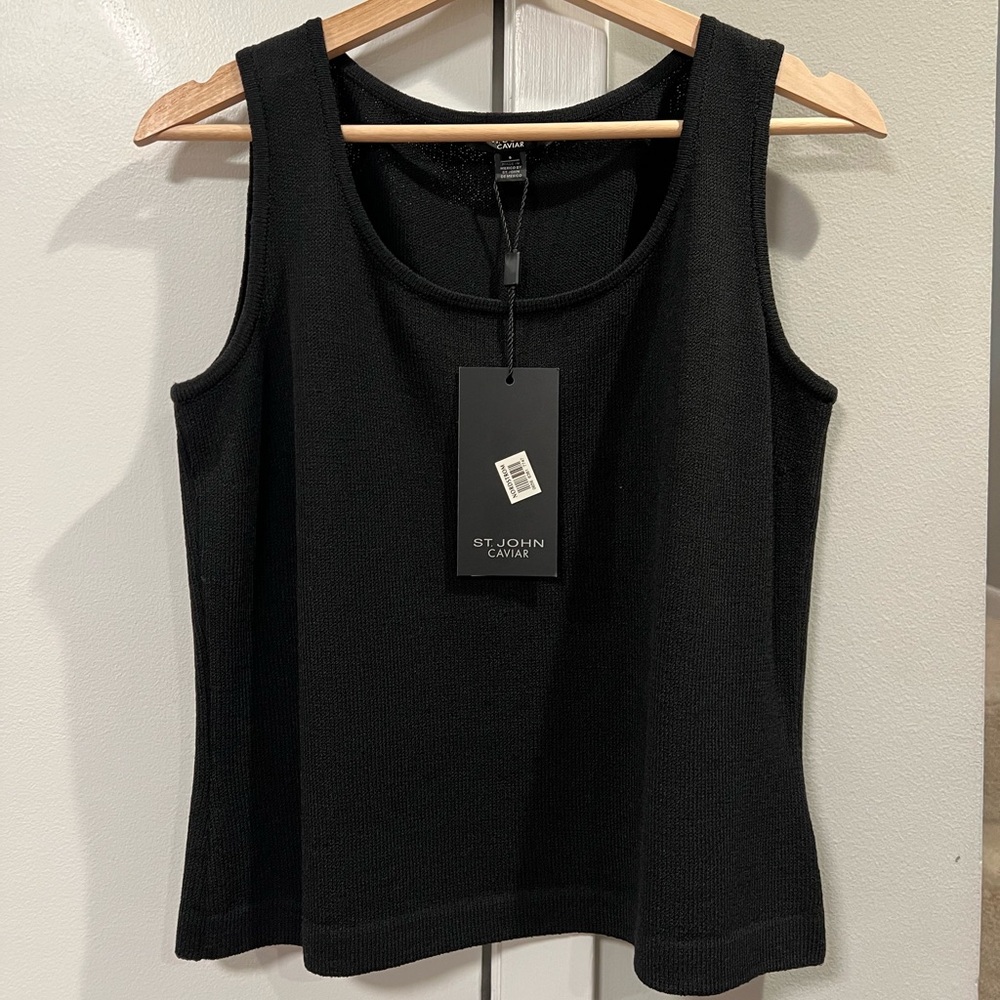 NWT St John Caviar Knit Shell - Small